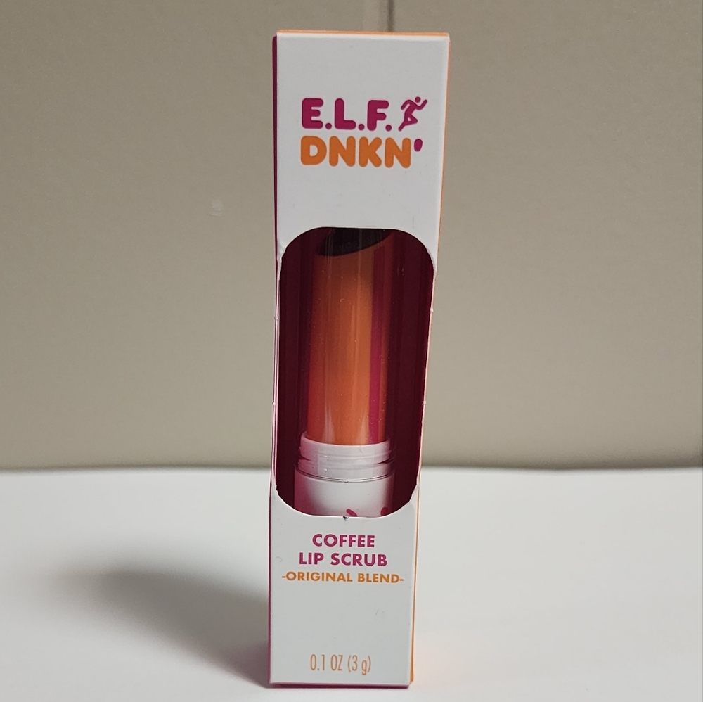 E.L.F DNKN coffee lip scrub makeup